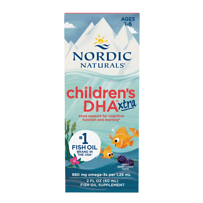 Nordic Naturals Children's DHA Xtra Fish Oil, 880mg Berry Punch 60ml