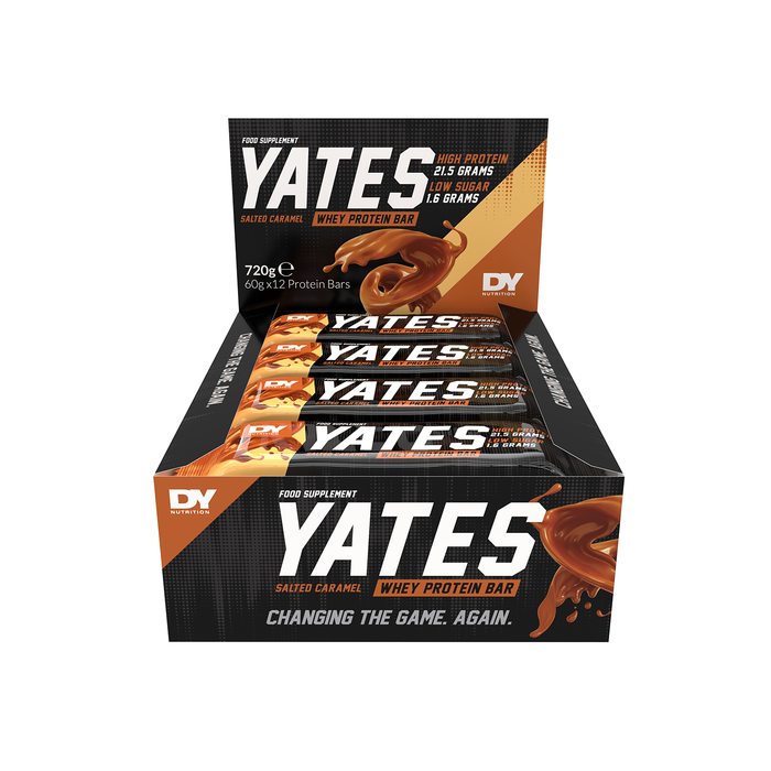 Yates Bar - High-Protein, Low-Sugar, Muscle-Repair Formula 12 x 60g