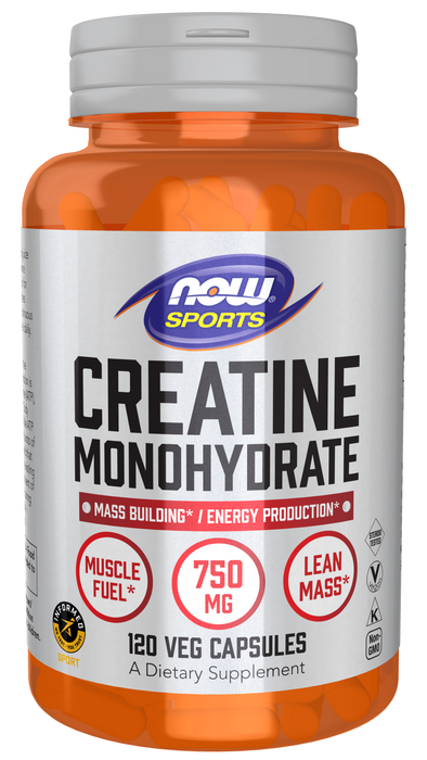 NOW Foods Creatine Monohydrate, 750mg 120 vCapsules