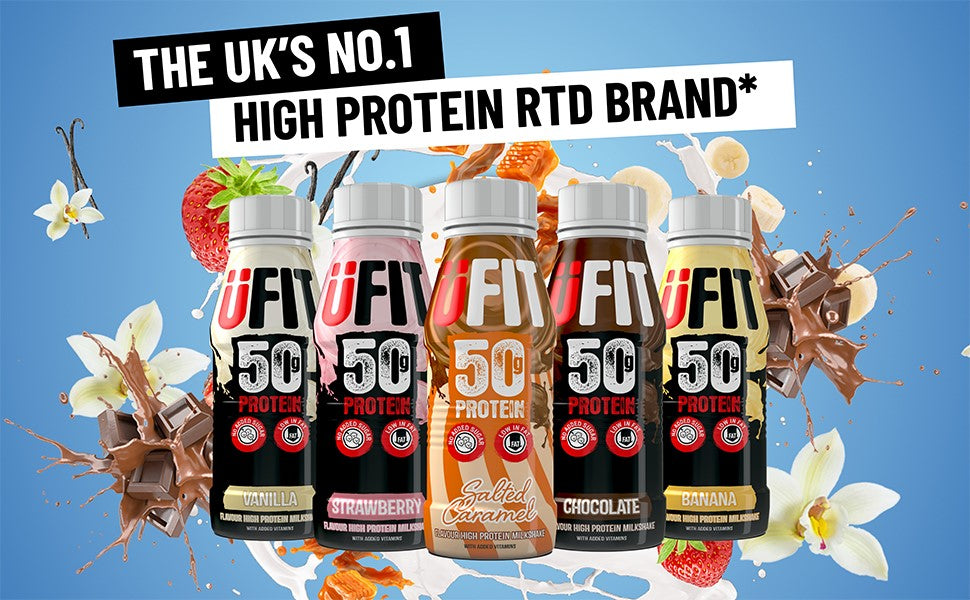 UFIT 50G High Protein Shake Drink 8x500ml - Ready to Drink Protein Shake at MySupplementShop by UFIT