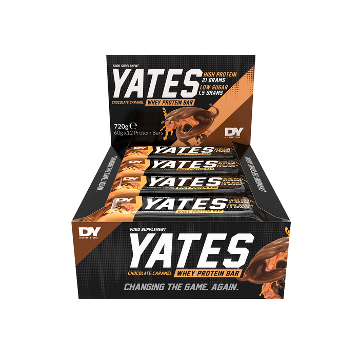 Yates Bar - High-Protein, Low-Sugar, Muscle-Repair Formula 12 x 60g