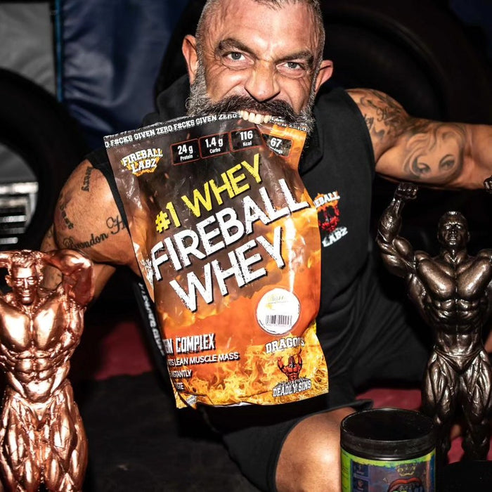 Fireball Labz #1Whey # Whey 2kg Gluttony (Doppelte Schokolade)