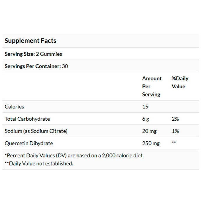 Trace Minerals Quercetin Gummies 60 gummies 