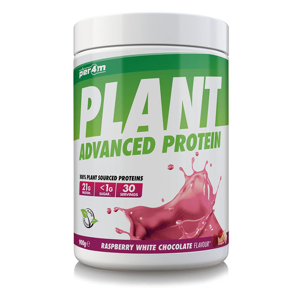 Per4m Plant Protein 900g Raspberry White Chocolate | Premium Protein Blends at MYSUPPLEMENTSHOP.co.uk