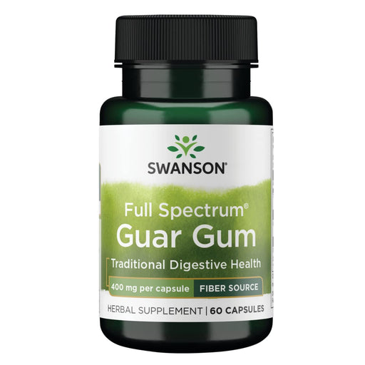 Swanson Full Spectrum Guar Gum, 400mg - 60 caps | High-Quality Fibre | MySupplementShop.co.uk