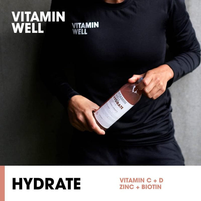 Vitamin Well Hydrate 12x500ml Rhubarb & Strawberry