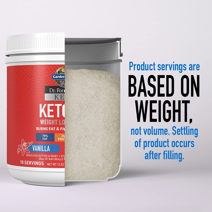 Garden of Life Dr. Formulated Keto Fit, Vanilla - 355g | High-Quality Whey Proteins | MySupplementShop.co.uk