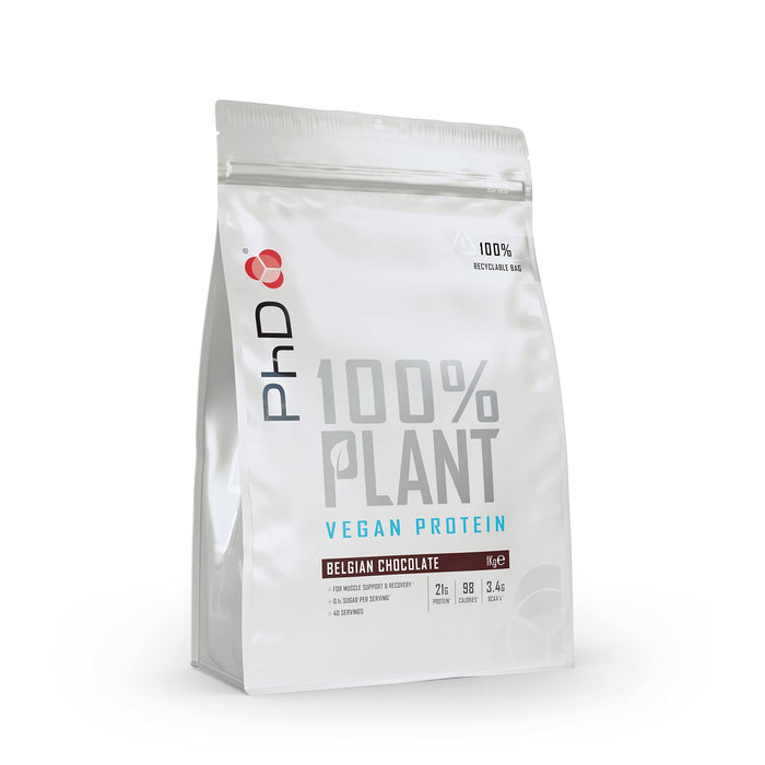 100% Plant, Belgian Chocolate - 1000g