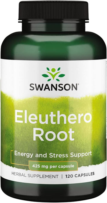 Swanson Eleuthero Root, 425mg - 120 caps - Health and Wellbeing at MySupplementShop by Swanson