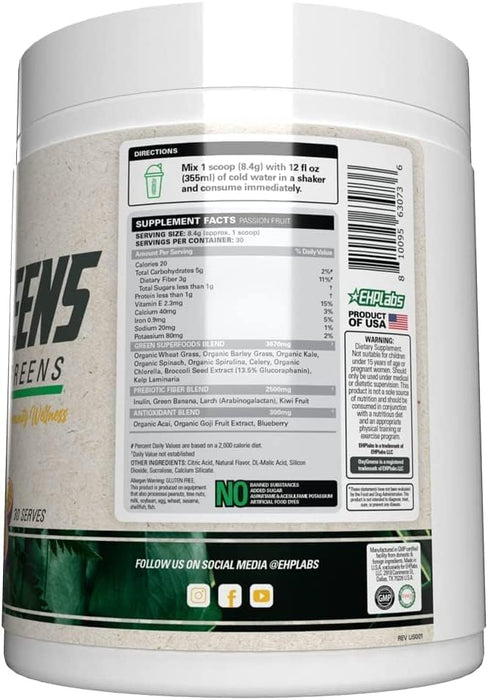 EHP Labs OxyGreens 300g - Spirulina at MySupplementShop by EHP Labs