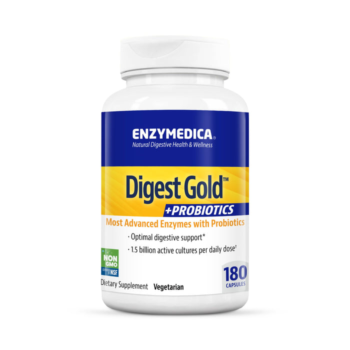 Enzymedica Digest Gold + Probiotics 180 Capsules Best Value Nutritional Supplement at MYSUPPLEMENTSHOP.co.uk