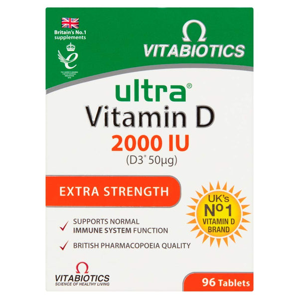 Vitabiotics Ultra Vitamin D 96 Tablets - Bone Care at MySupplementShop by Vitabiotics