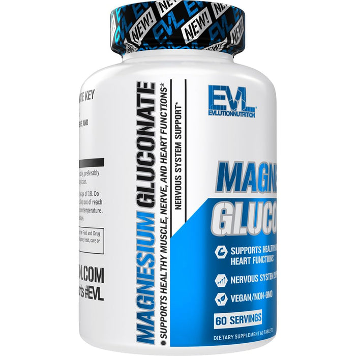 EVLution Nutrition Magnesium Gluconate - 60 tablets