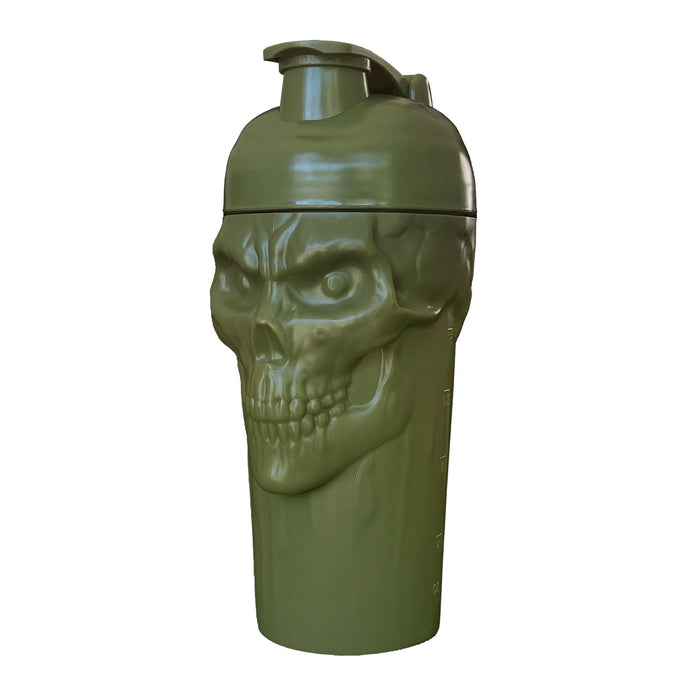 JNX Sports The Curse! Skull Shaker 700ml Military Green at MySupplementShop.co.uk