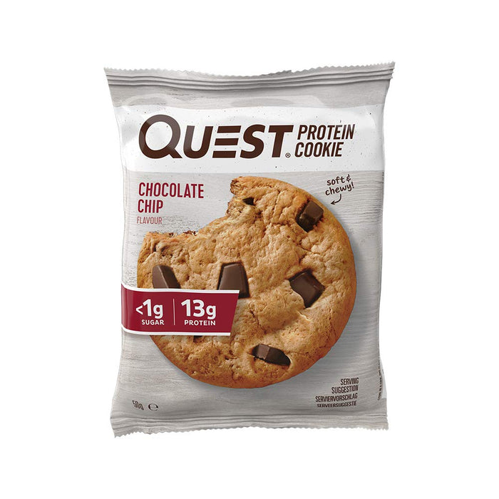 Quest Quest Protein Cookie 12x50g Chocolate Chip - Sports Nutrition at MySupplementShop by Quest Nutrition