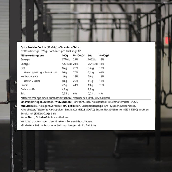 QNT Protein Cookie 12x60g