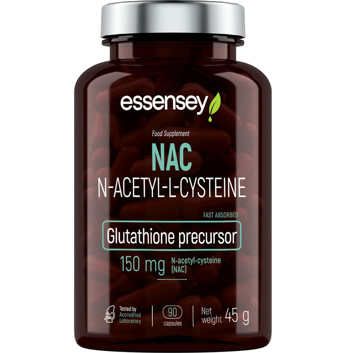 NAC, 150mg - 90 caps - Health and Wellbeing at MySupplementShop by Essensey