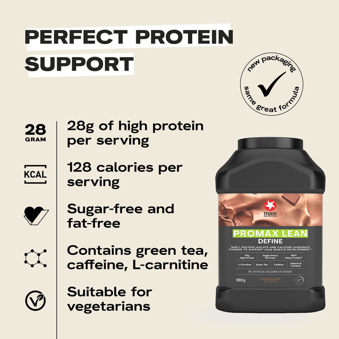 Maxi Nutrition Promax Lean Powder 980g Chocolate - Whey Proteins at MySupplementShop by Maxi Nutrition