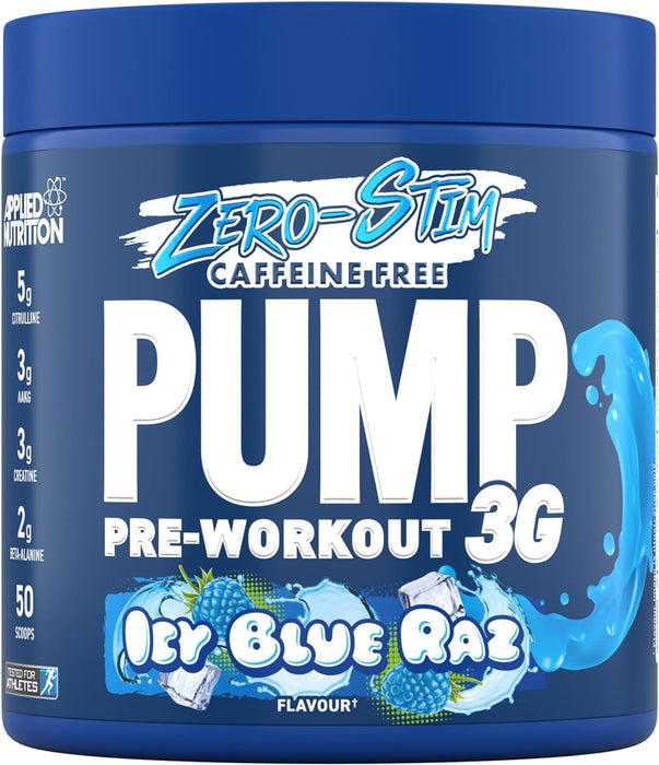 Applied Nutrition Pump Zero Stim Free Pre Workout 350g 50 Servings