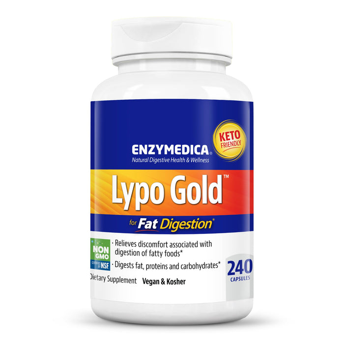 Enzymedica Lypo Gold 240 Capsules Best Value Nutritional Supplement at MYSUPPLEMENTSHOP.co.uk