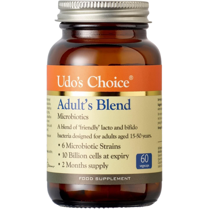 Udo's Choice Adults Blend Microbiotics 60 Vegecaps