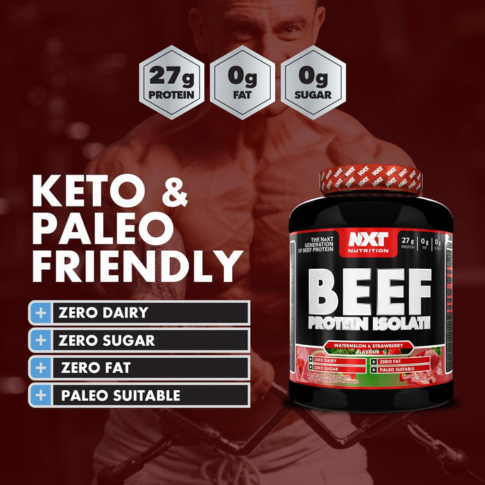 NXT Nutrition Beef Protein Isolate 1.8kg | Paleo, Keto Friendly, Dairy and Gluten Free