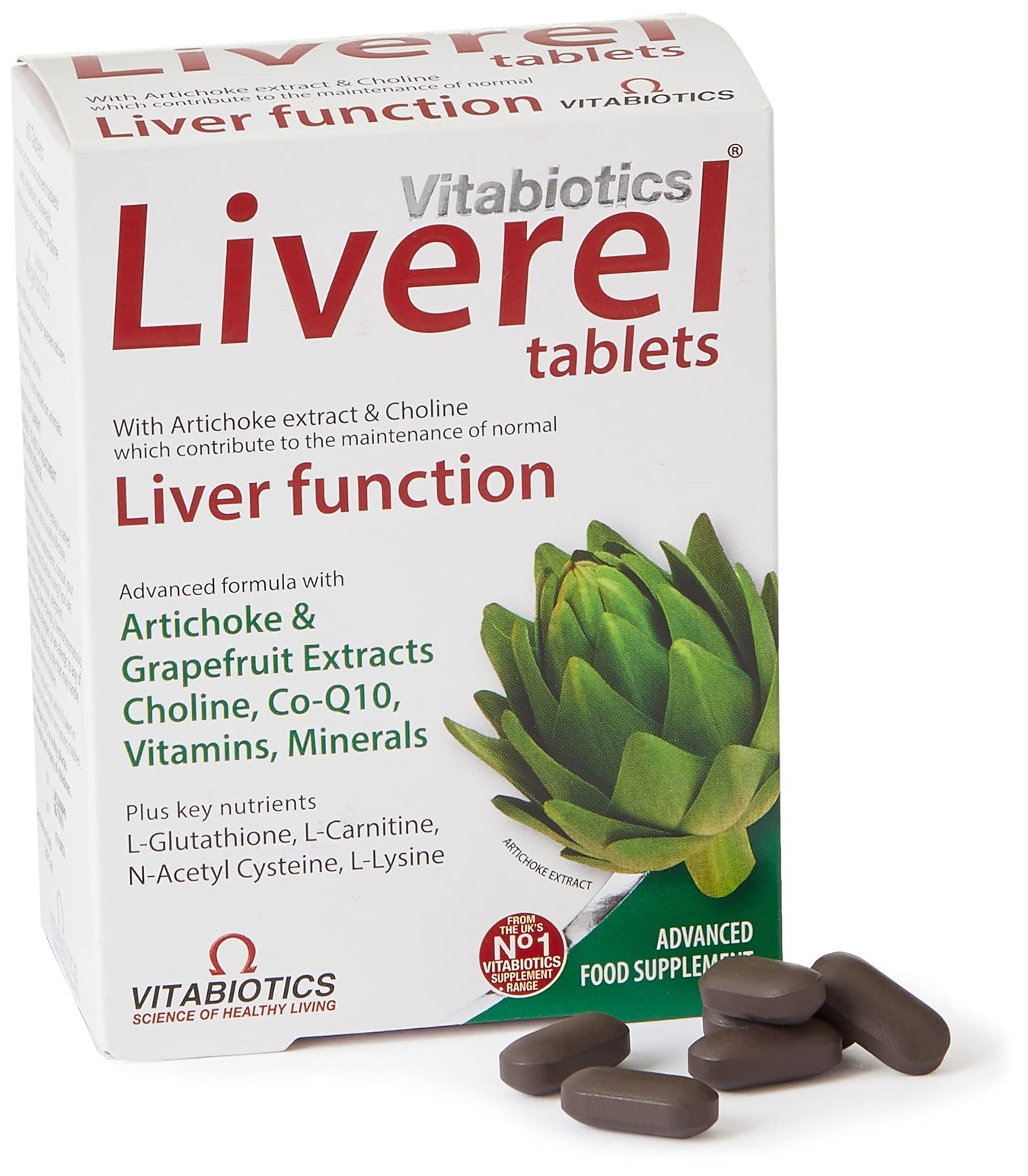 Vitabiotics Liverel Artichioke Grapefruit Extracts Choline Co-Q10 60 Tablets - Other at MySupplementShop by Vitabiotics