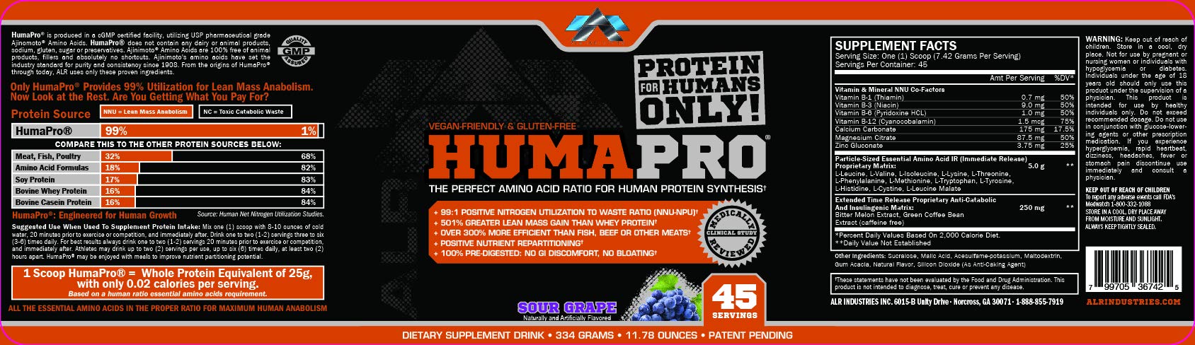 ALRI HumaPro, Exotic Peach Mango - 334 grams | High-Quality Amino Acids and BCAAs | MySupplementShop.co.uk