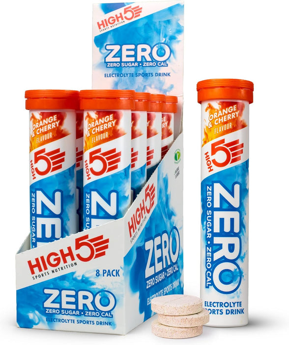 HIGH5 Zero Electrolyte Hydration Tablets Added Vitamin C (20 Count (Pack of 8))