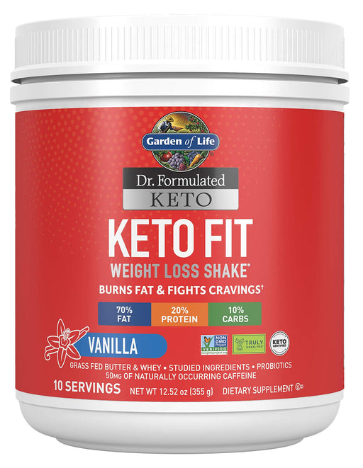 Garden of Life Dr. Formulated Keto Fit, Vanilla - 355g - Whey Proteins at MySupplementShop by Garden of Life