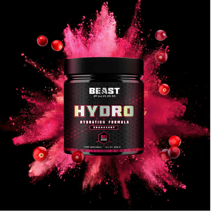 Beast Pharm Hydro 360g (Cranberry) - Rehydration at MySupplementShop by Beast Pharm