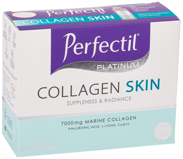 Vitabiotics Perfectil Platinum Collagen 7000mg Skin Advanced Beauty Drinks 50ml x 10 - Women at MySupplementShop by Vitabiotics