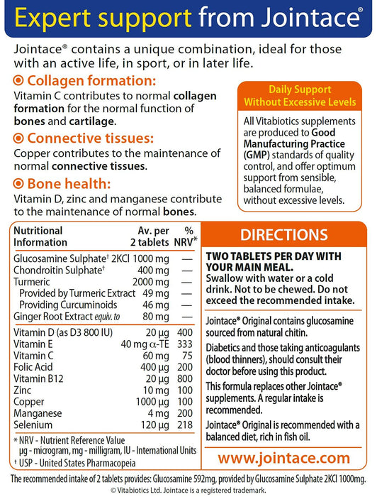 Vitabiotics Jointace Chondroitin And Glucosamine 90 Tablets - Joint Care at MySupplementShop by Vitabiotics