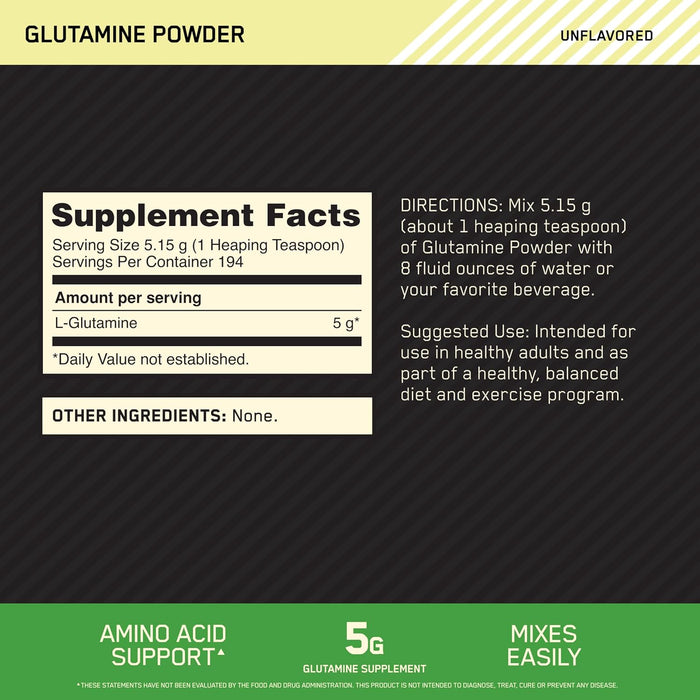 Optimum Nutrition Glutamine Powder