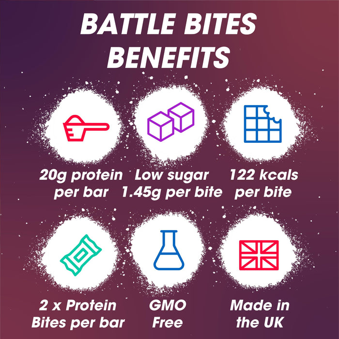 Battle Snacks Battle Bites 12x62g Toffee Apple Popping Candy - Protein Bars at MySupplementShop by Battle Snacks