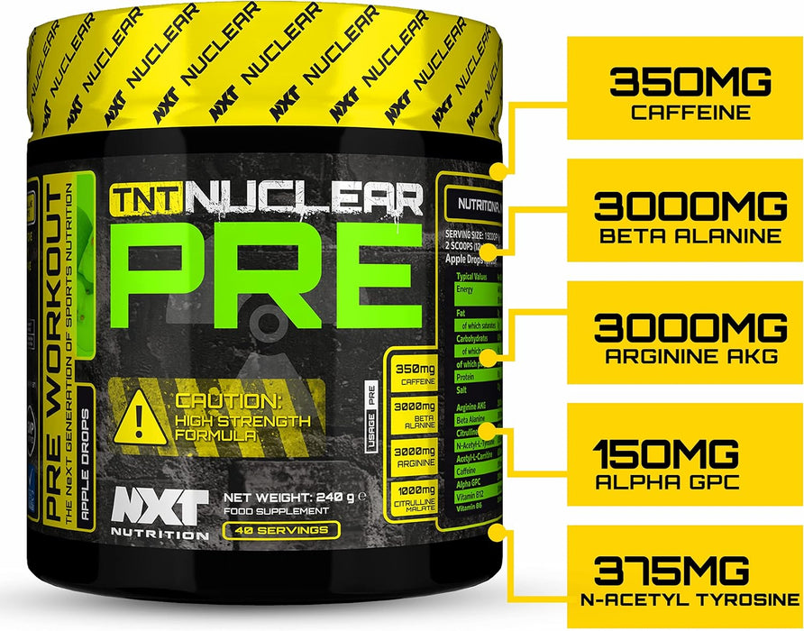 NXT Nutrition TNT Nuclear PRE-workout 40 servings