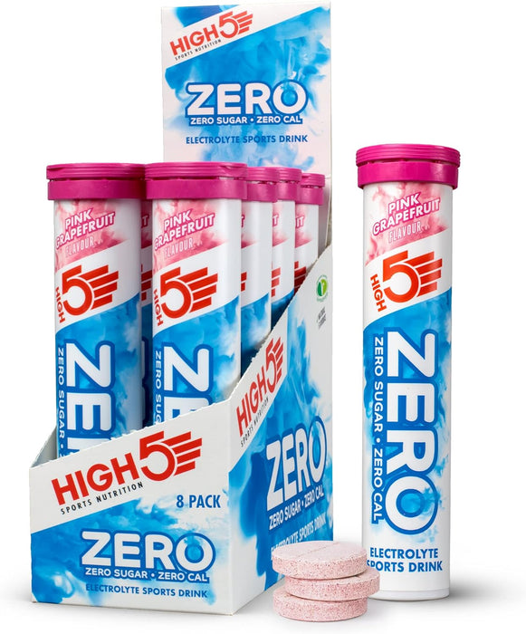 HIGH5 Zero Electrolyte Hydration Tablets Added Vitamin C (20 Count (Pack of 8))