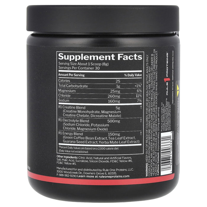 Rule One Charged Creatine, Mandarin Mango 240g