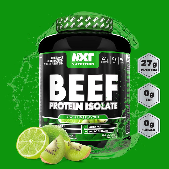 NXT Nutrition Beef Protein Isolate 1.8kg | Paleo, Keto Friendly, Dairy and Gluten Free