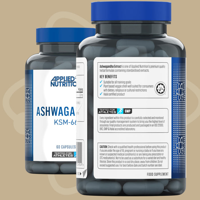 Applied Nutrition Ashwagandha KSM-66 - 60 caps (EAN 5056555204924)