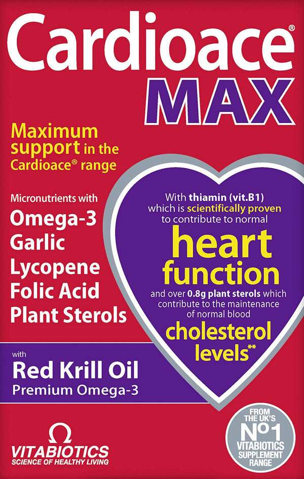 Vitabiotics Cardioace Max 84 Capsules - Heart Health at MySupplementShop by Vitabiotics