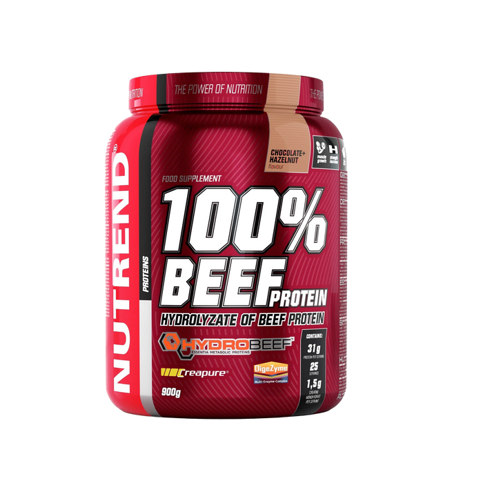 Nutrend 100% Beef Protein, Chocolate Hazelnut - 900 grams