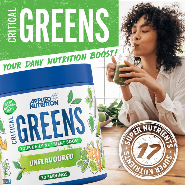 Critical Greens, Unflavoured - 150g - Health and Wellbeing at MySupplementShop by Applied Nutrition