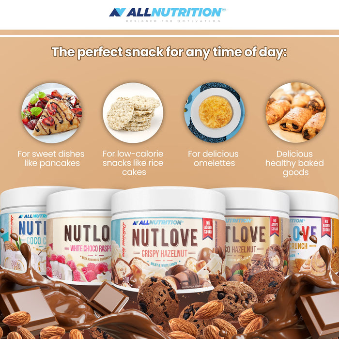 Allnutrition Nutlove, White Choco Raspberry - 500g - Chocolate Spreads at MySupplementShop by Allnutrition