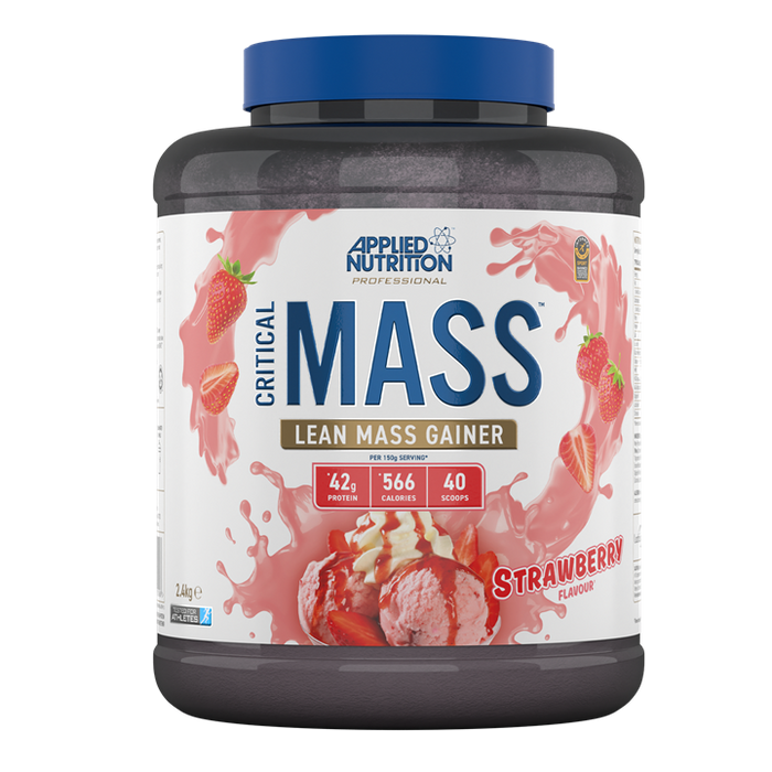 Applied Nutrition Critical Mass Professional – Proteinpulver zur Gewichtszunahme, kalorienreicher Weight Gainer, magere Masse (2,4 kg – 16 Portionen) (Banane)