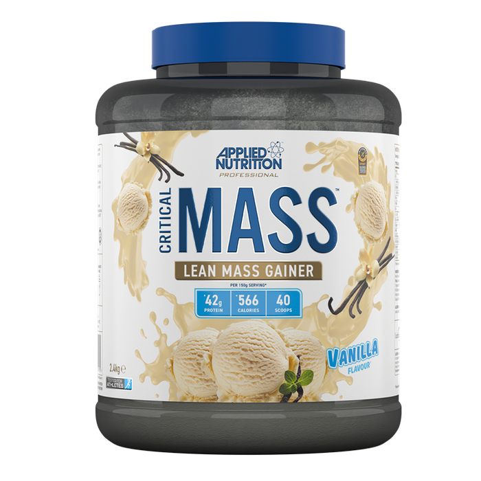 Applied Nutrition Critical Mass Professional – Proteinpulver zur Gewichtszunahme, kalorienreicher Weight Gainer, magere Masse (2,4 kg – 16 Portionen) (Banane)