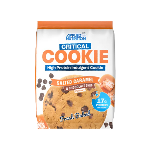 Applied Nutrition Critical Cookie 12 x 85g | High Protein Snack - Salted Caramel & Choc Chip - Protein Cookie at MySupplementShop by Applied Nutrition