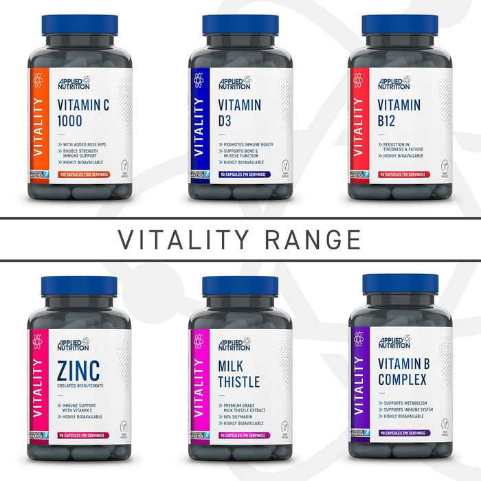 Applied Nutrition Vitality Vitamin B Complex 90 Capsules