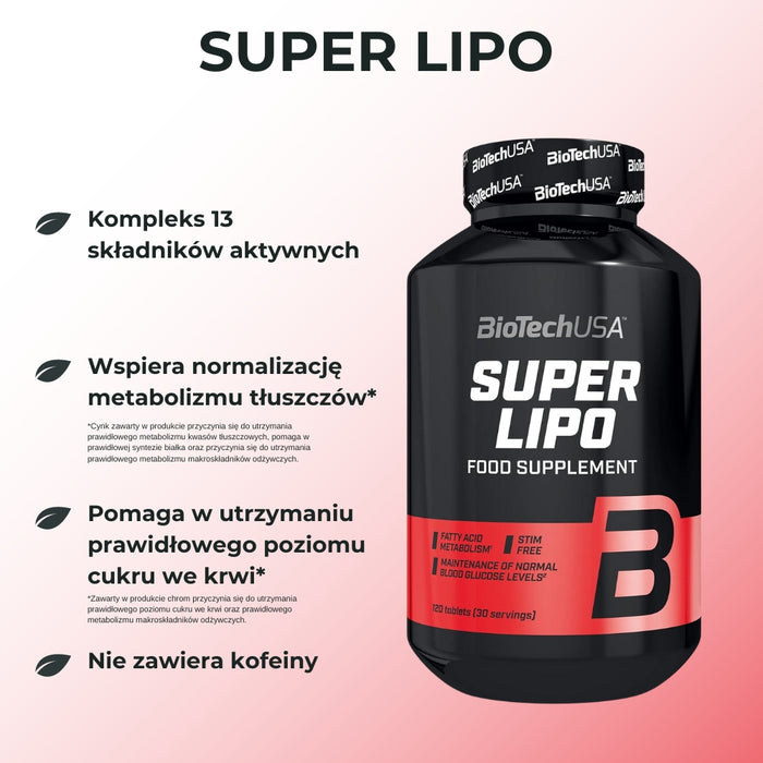 BioTechUSA Super Lipo - 120 tablets