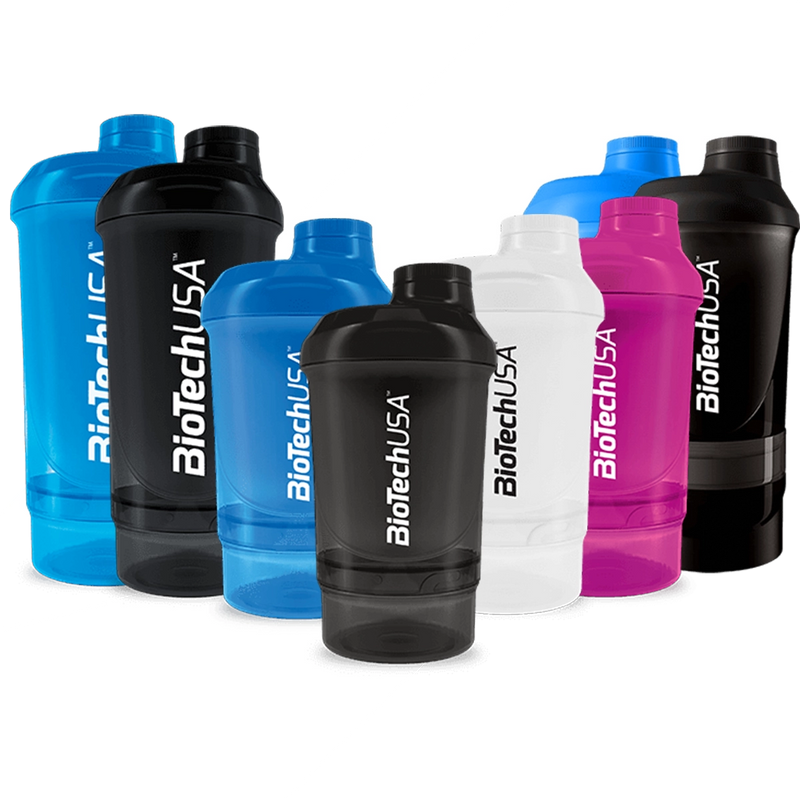 BioTechUSA Accessories Wave+ Shaker, Black Smoke – 300 ml. (+ 150 ml.)